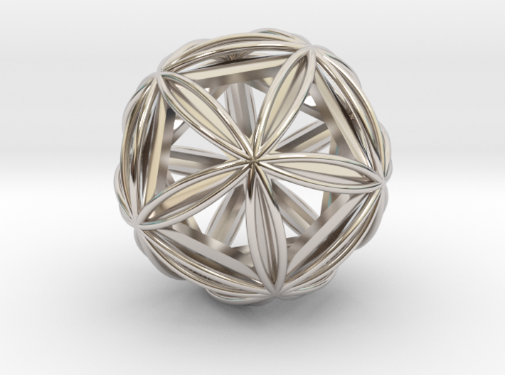 Icosasphere w/ Nested Icosahedron 1.8&quot; 3d printed