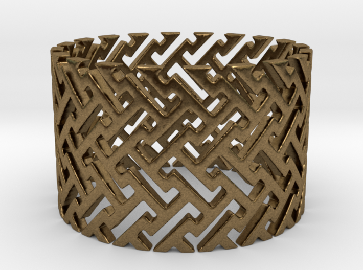 Woven Ring (Size 4-11) 3d printed
