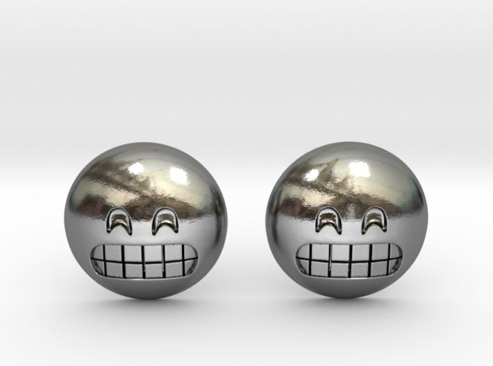 Grinning Emoji with Smiling Eyes 3d printed