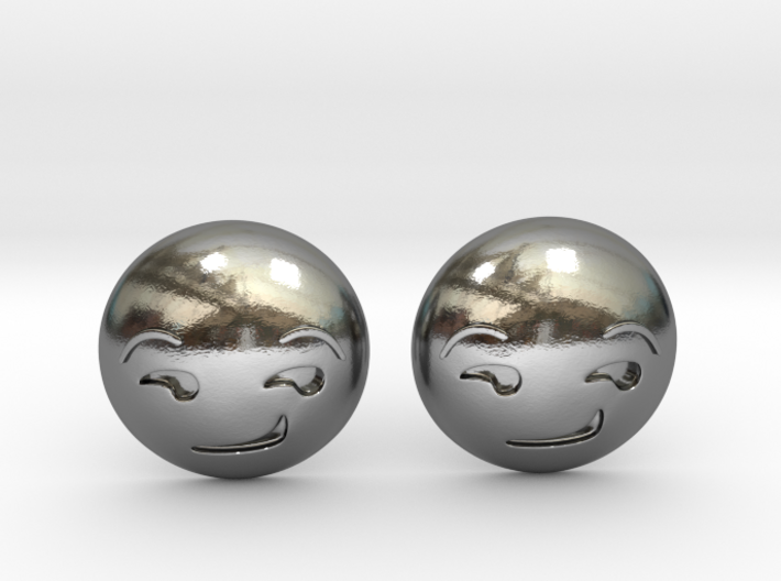 Smirk Face Emoji 3d printed