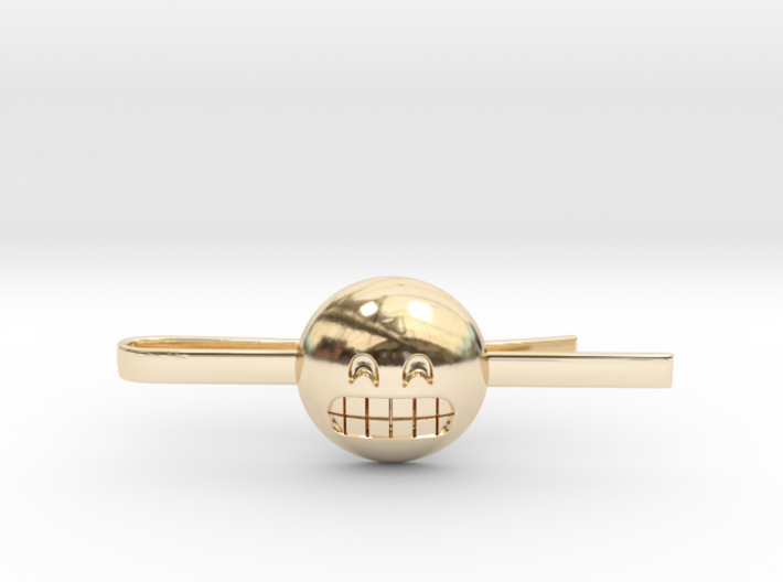 Grinning Tie Clip 3d printed