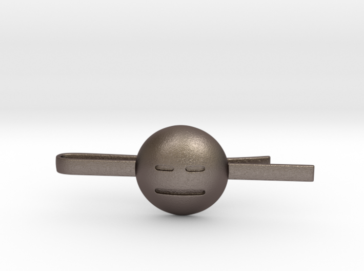 Expressionless Tie Clip 3d printed 