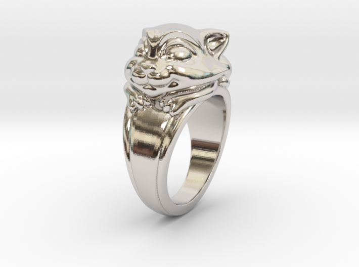 Cat Pet Ring - 18.19mm - US Size 8 3d printed