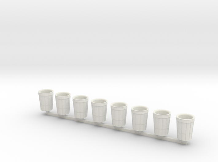 City Waste Can in O scale 8x 3d printed