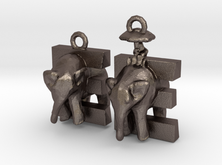 E Is For Elephants 3d printed