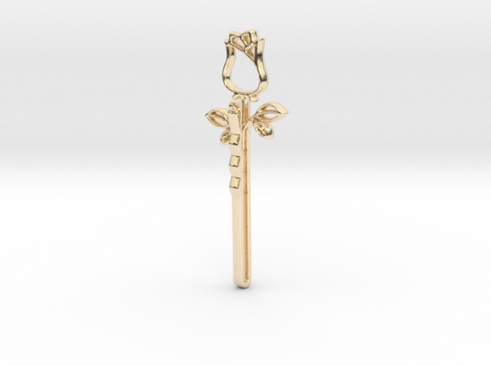 Rose Hair Pin 3d printed Rose Hair Pin in 14K Gold is spectacular.