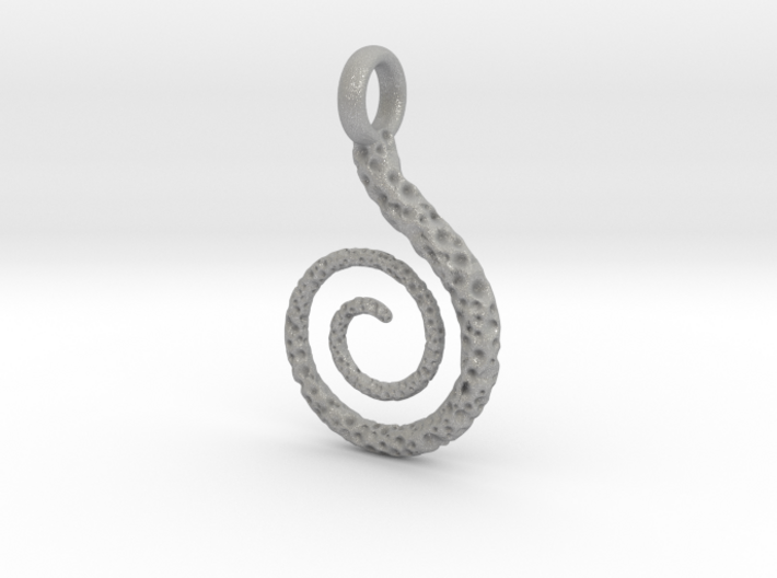 Spiral Pendant Textured - Version 2 3d printed