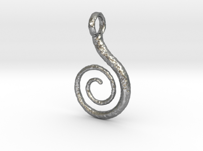 Spiral Pendant Textured 3d printed