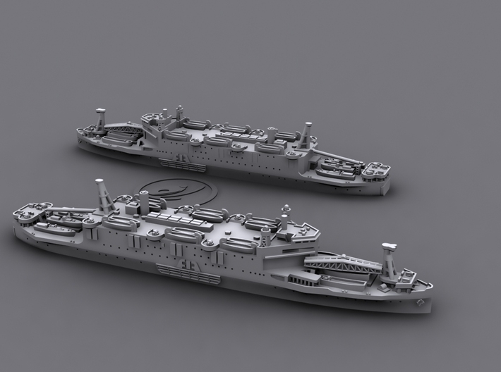 1/2400 IJN LHA Shinshu Maru [1942] 3d printed Computer software render