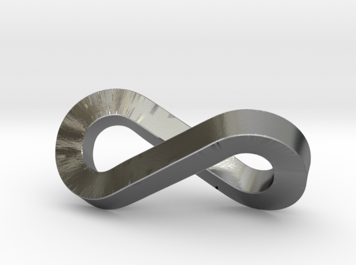infinity-moebius pendant 3d printed 
