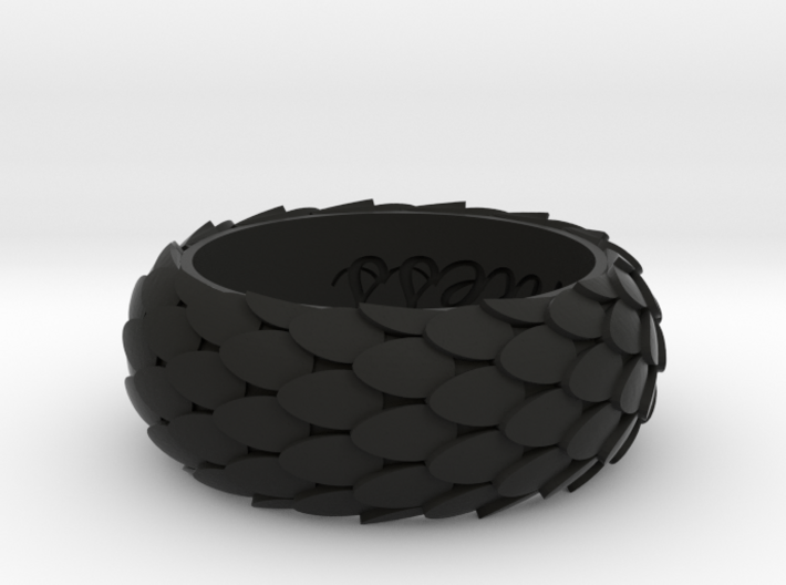 Dragon Scale Ring US7.5 3d printed