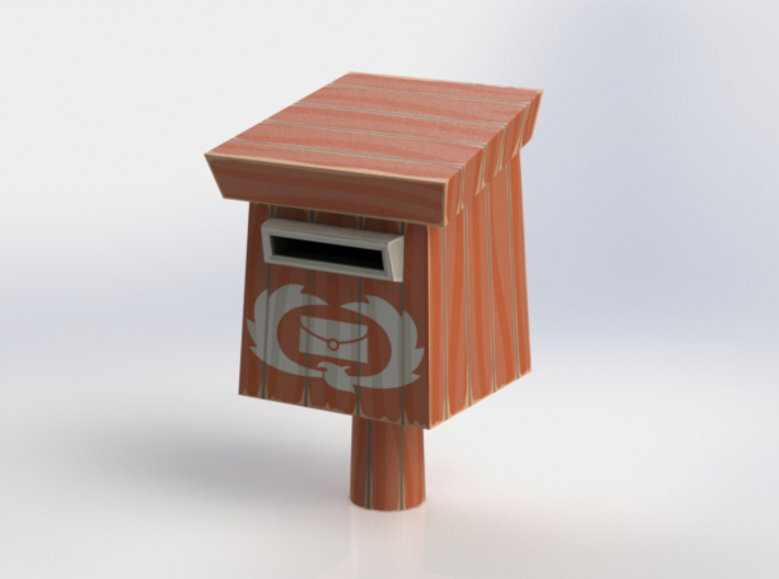 &quot;WW&quot; Rito Mailbox 3d printed Solidworks showing assembled model.