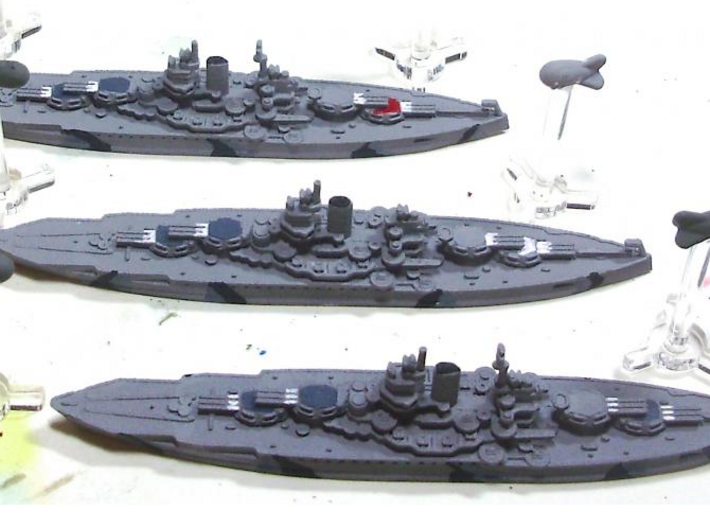 USS Mississippi 1/1800 3d printed Expertly painted by scottieevil