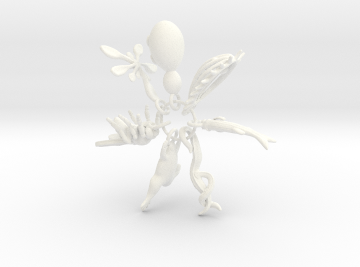 Model Organism Ornament Set 3d printed 