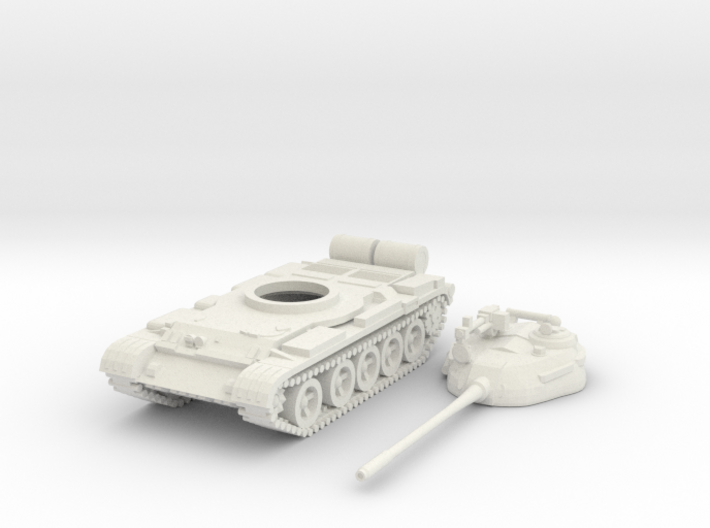 1/144 scale T-55 tank 3d printed