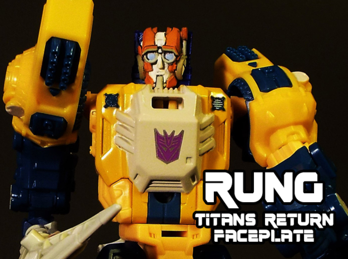 Rung Faceplate (Titans Return-Compatible) 3d printed Hand painted frosted ultra detail