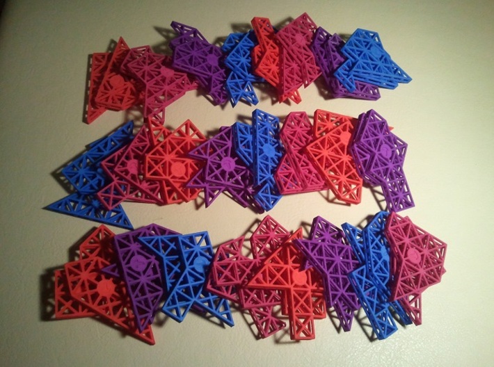 Ptarmigan Puzzle (Set C) 3d printed The pieces (All)
