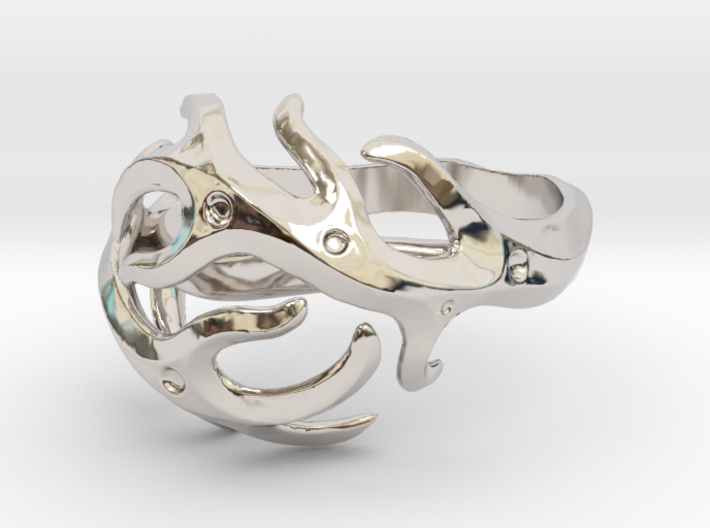 Antlers ring 3d printed