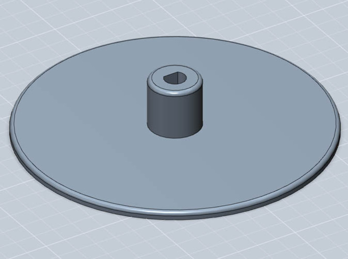 Film Plate : Super8 format for 50 foot (15 metre) 3d printed 3D model of the feed/take-up plate. An essential component for your DIY telecine or film scanner project.