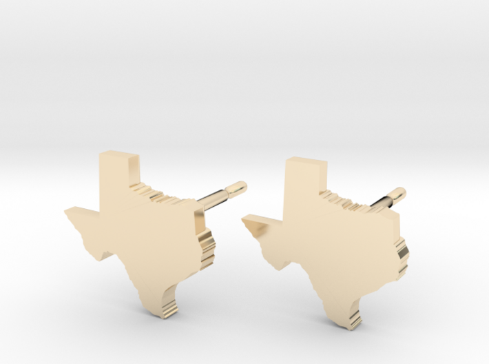 Texas State Earrings, post style 3d printed