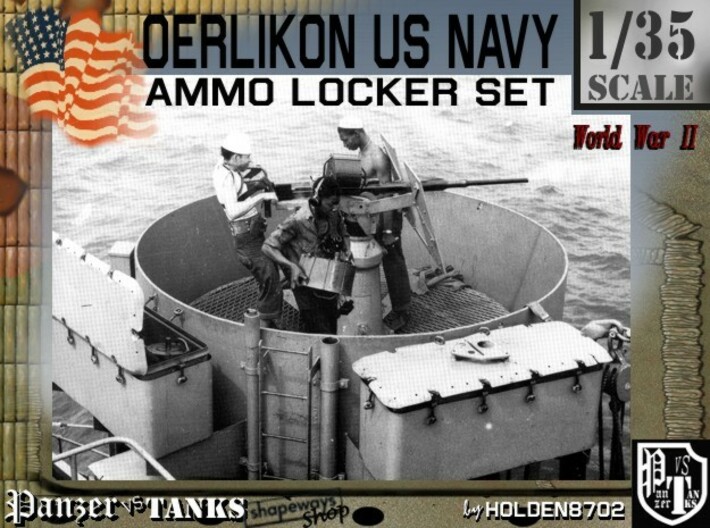 1/35 Oerlikon US Navy Ammo Locker 3d printed 