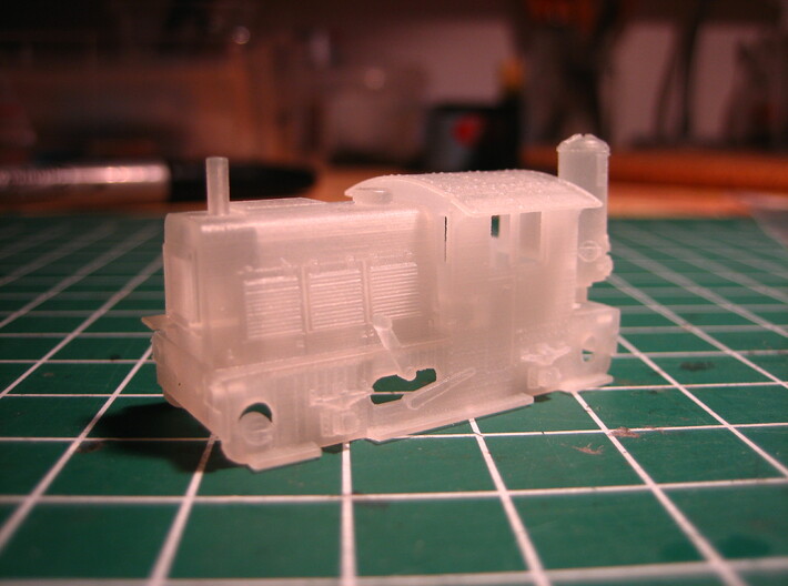 N SIK NS 200-300 locomotor met houtgasgenerator 3d printed