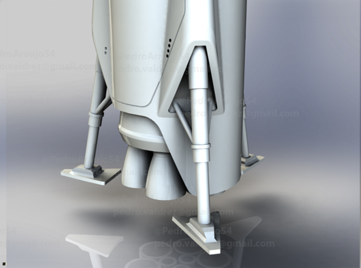 ITS - with Landing Legs 1/500  3d printed CloseUp On landing legs