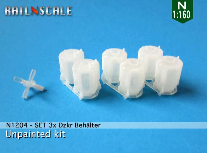 SET 3x Dzkr 501 Behälter (FLM/MTX) (N 1:160) 3d printed 