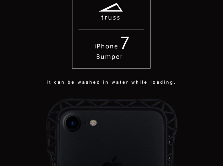 iPhone7​​/8/New SE Bumper 「truss」 3d printed