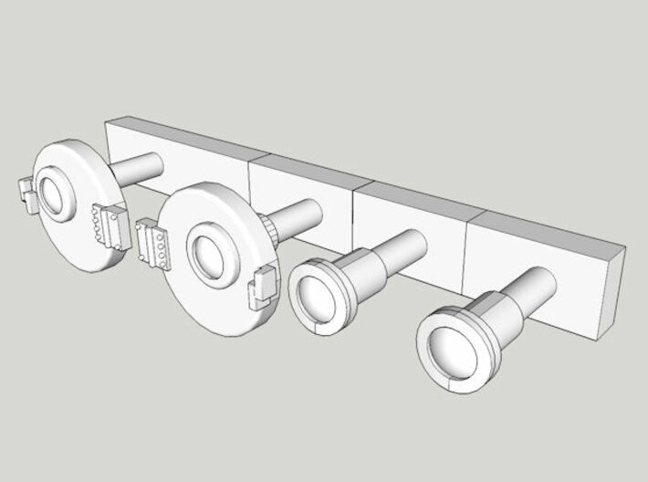 HO NSWGR 44 Class 3 x Marker Light Sets - Original 3d printed Computer render view without protective box