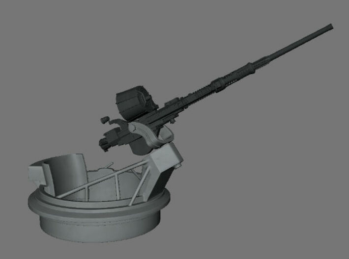 1/72 20mm Mount Mk-12 MOD1 w. Oerlikon Gun PT Boat 3d printed