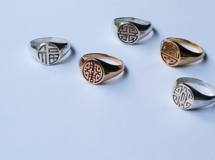 Prosperity - Lady Signet Ring 3d printed Lady Signet Ring Collection
