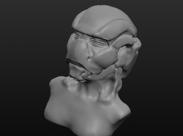Masked Woman 3d printed Front