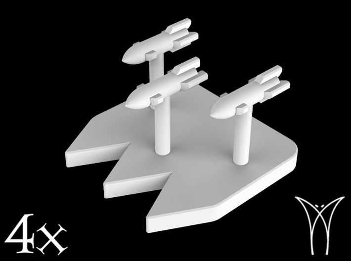 4 Torpedoes Salvos 3d printed