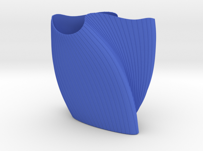 wave vase "Touch" 3d printed 