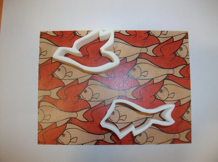 Fish Tile 3d printed