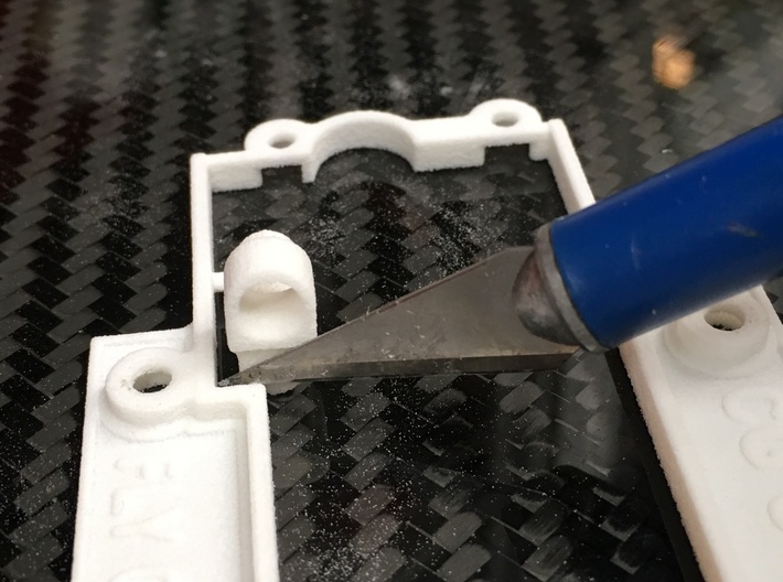 Fly/GB Chevron B19/B21;Slot Car Chassis 3d printed Trim Off Adapter