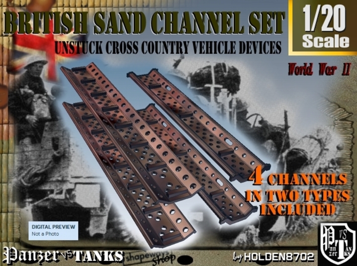 1-20 British Sand Channel Set 3d printed