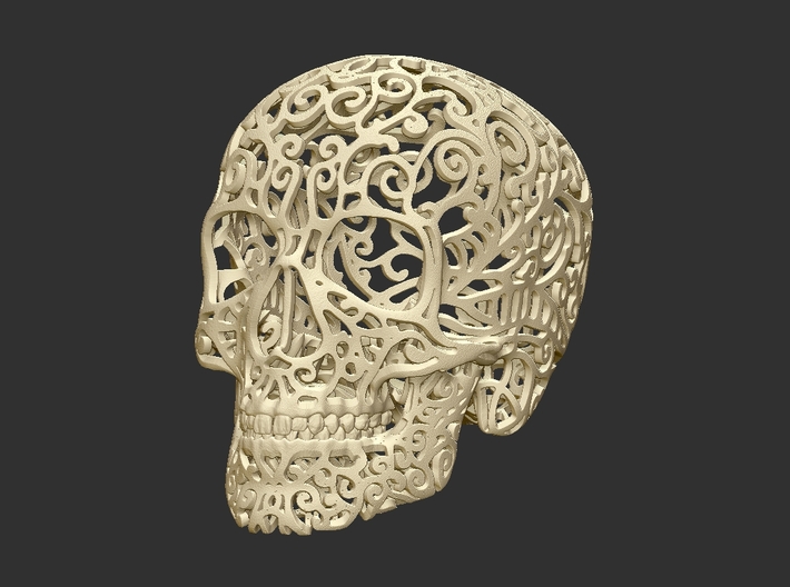 Skull Filagree P2 - 8cm 3d printed