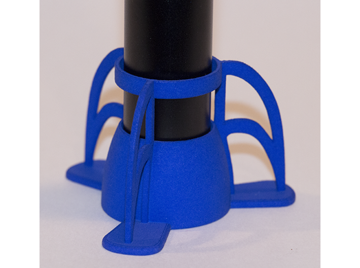 The Rocket e-cig Stand 25mm Type 2 3d printed Blue Strong &amp; Flexible Polished (e-cigarette not included).