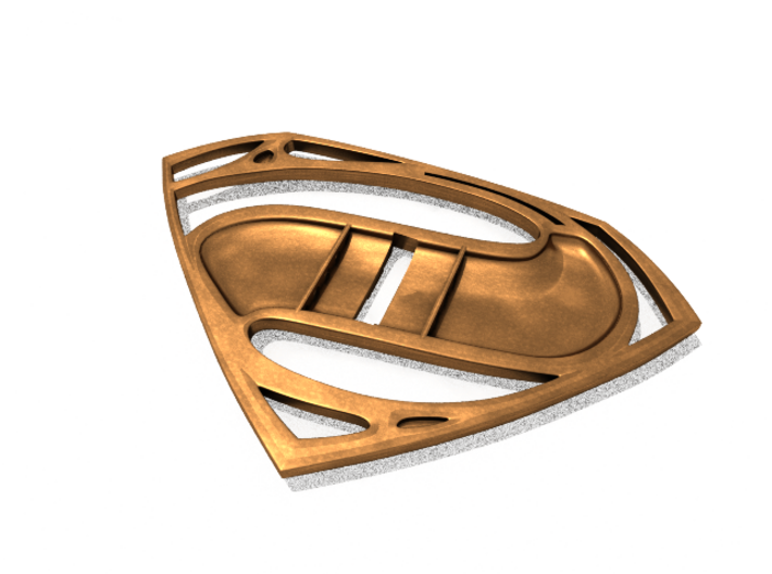 Man of Steel BluRay replacement base 3d printed underside