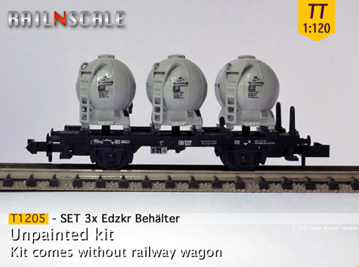 SET 3x Edzkr 571 Behälter (Tillig) (TT 1:120) 3d printed