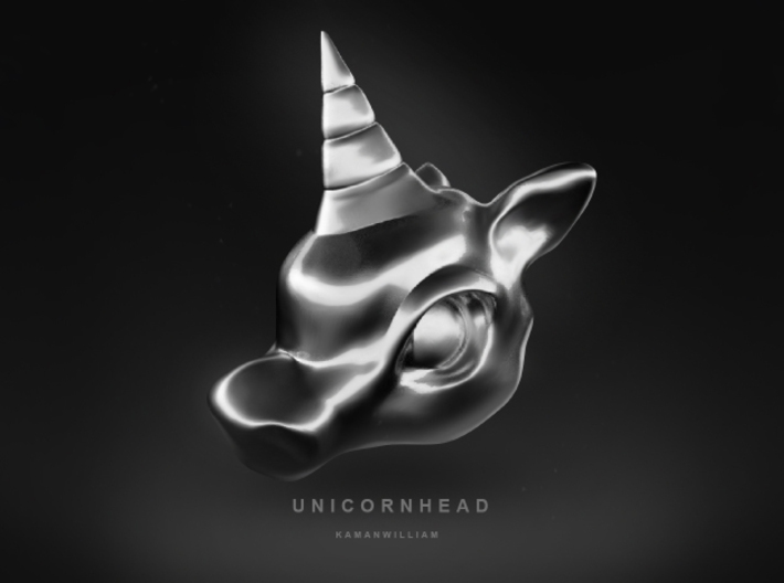 Unicorn Head 3d printed 