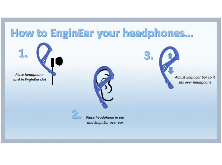 EnginEars- Active Earbud Adapters 3d printed 