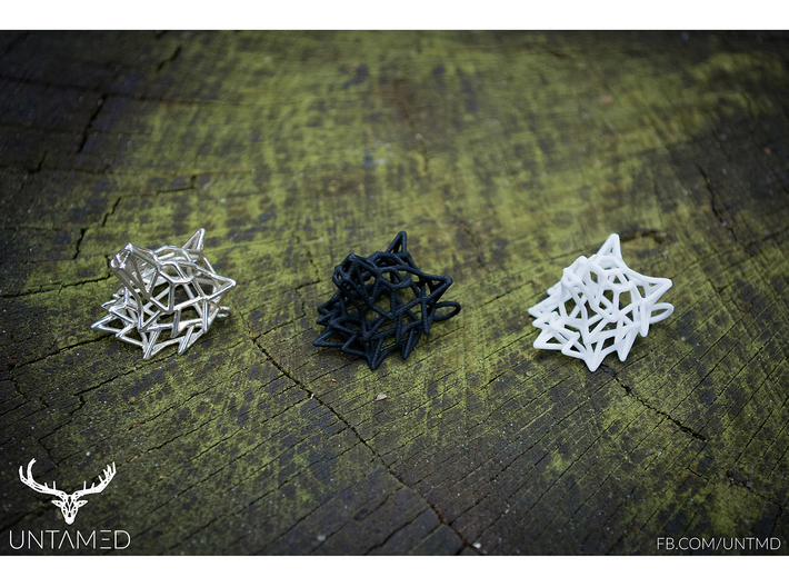 Untamed: The Wolf Pendant 3d printed 