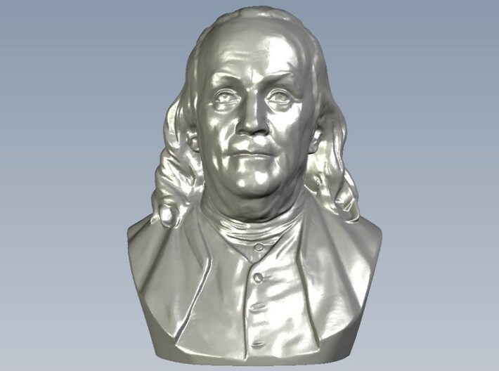 1/9 scale Benjamin Franklin bust 3d printed 
