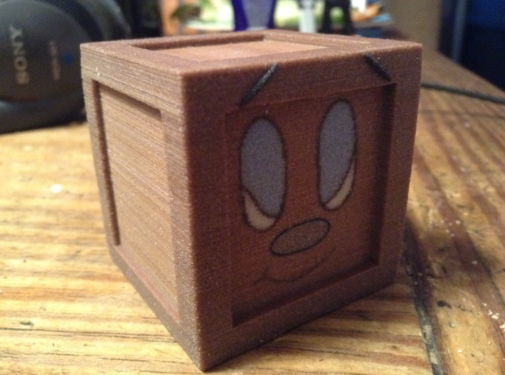 Tiny Box Tim 3d printed Printed!