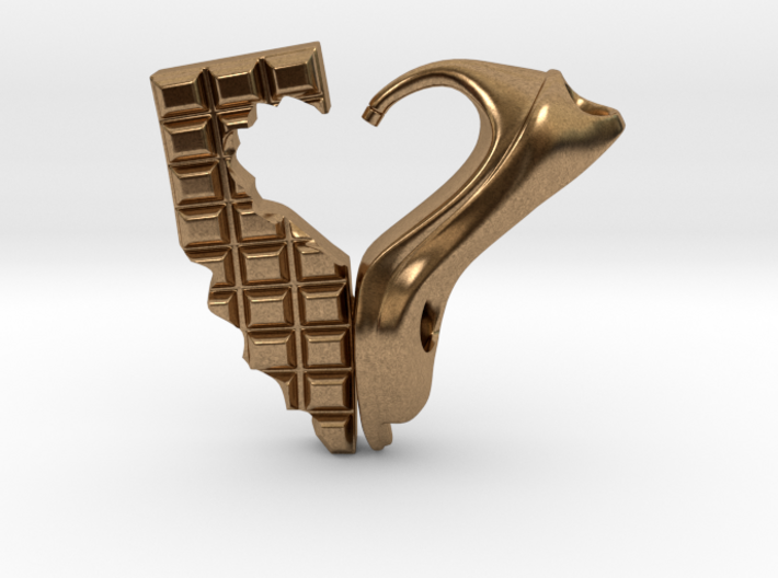 Shoe and Chocolate Pendant 3d printed