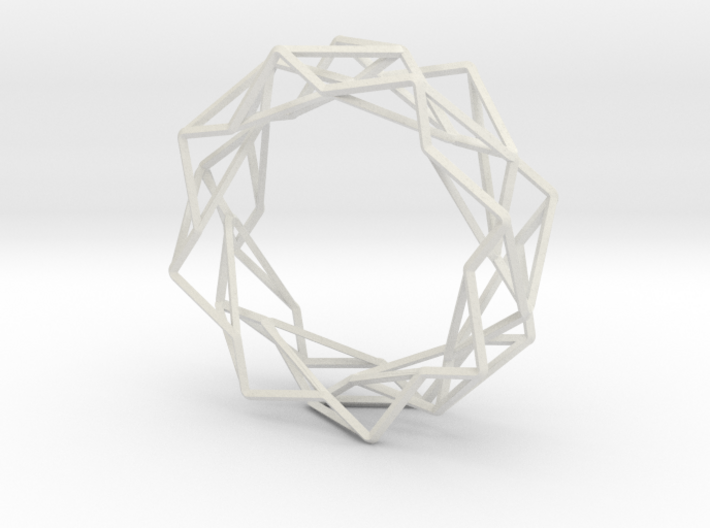 Wire Bangle 3d printed 