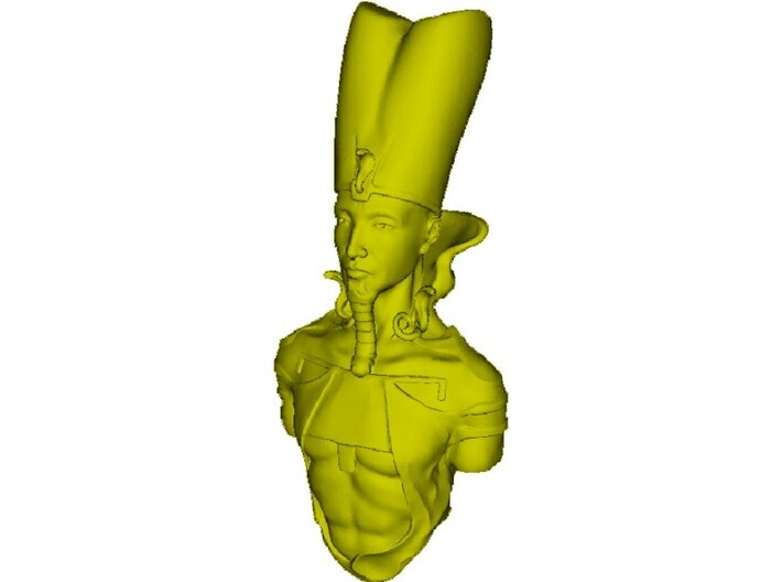 1/9 scale Pharaoh Egyptian king bust 3d printed